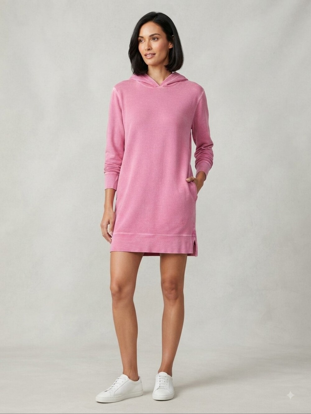 Better Rich New York Pink Hooded Sweatshirt Dress Size XS